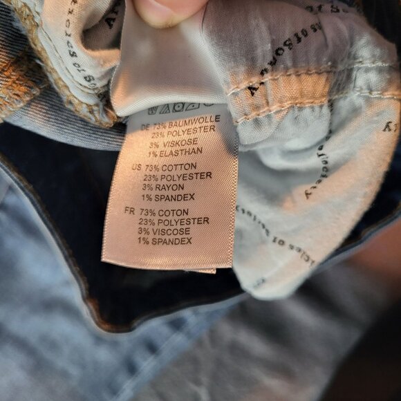 ARTICLES OF SOCIETY Womens SZ 30 Suzy Skinny Fit Jeans Distressed Hem Elden Wash - Picture 10 of 10